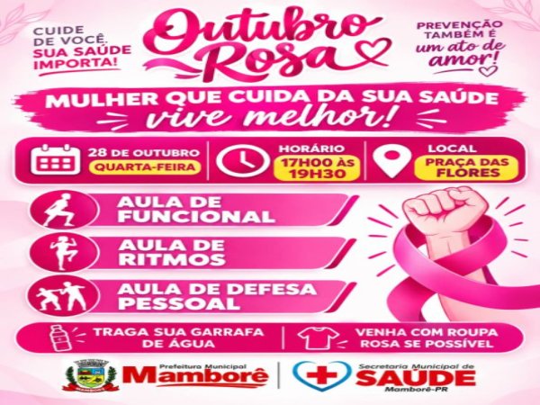 Mamborê promove ação especial de saúde e bem-estar para as mulheres